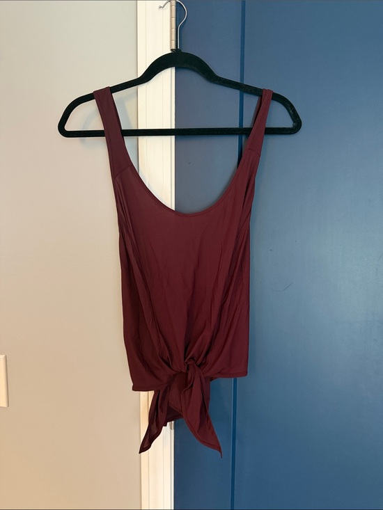 lululemon athletica Tops - lululemon athletica Women's Scoop Tie-Front Tank - Burgundy